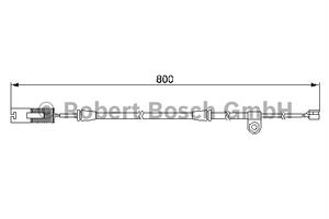 Waarschuwingscontact, remvoering-/blokslijtage Voor AP200