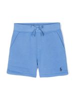 Ralph Lauren Kids short à motif Polo Pony brodé - Bleu