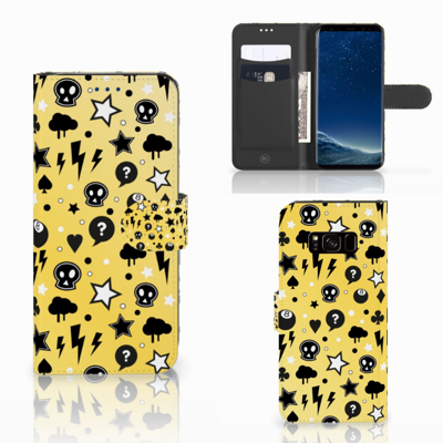 Telefoonhoesje met Naam Samsung Galaxy S8 Punk Geel Telefoonhoesje met Naam Samsung Galaxy S8 Punk Geel