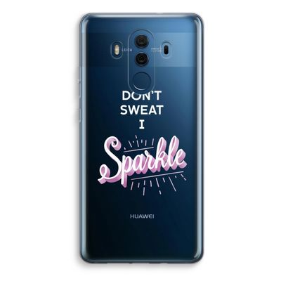 Sparkle quote: Huawei Mate 10 Pro Transparant Hoesje