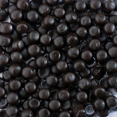 De Bron Zacht zoete dropbolletjes suikervrij (5 Kilogr)