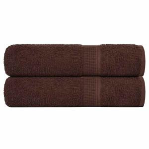 VidaXL Badhanddoeken 2 st 100x150 cm 360 g/m² 100% katoen bruin