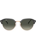 Ray-Ban logo-print round-frame sunglasses - Gris