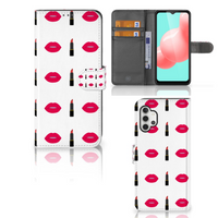 Samsung Galaxy A32 5G Telefoon Hoesje Lipstick Kiss - thumbnail