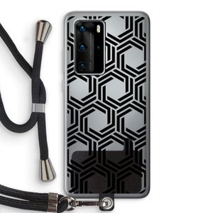 Geometrisch patroon: Huawei P40 Pro Transparant Hoesje met koord