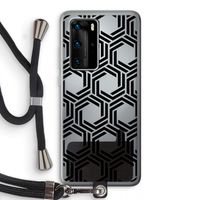 Geometrisch patroon: Huawei P40 Pro Transparant Hoesje met koord