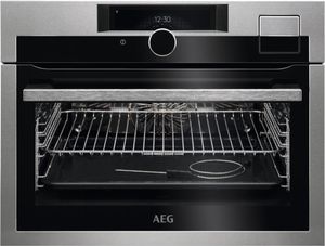 AEG KSE998290M Inbouw combi stoomoven Zilver