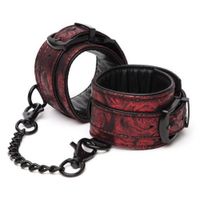 Lovehoney Fifty Shades of Grey Sweet Anticipation Reversible Faux Leather Wrist Cuffs - thumbnail