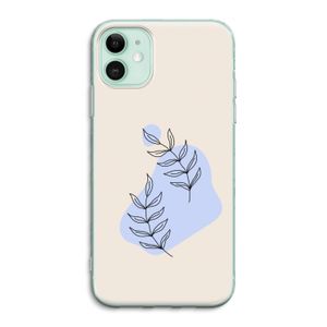Leaf me if you can: iPhone 11 Transparant Hoesje