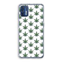 Weed: Motorola Moto G9 Plus Transparant Hoesje Weed: Motorola Moto G9 Plus Transparant Hoesje