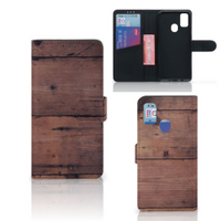 Samsung Galaxy M21 | M30s Book Style Case Old Wood