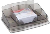 OFFICE products bureau organizer, inclusief notes, 6 vakken, transparant zwart