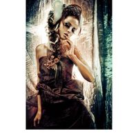 Wanddecoratie Lady (brwn/grn) - thumbnail