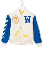 Off-White Kids veste bomber Ow Varsity - Blanc - thumbnail