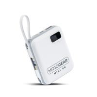 MOJOGEAR MINI GO 10.000mAh powerbank met kabels - Wit