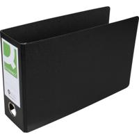 Q-CONNECT ordner, voor ft A5, uit karton, liggend, rug van 8 cm, zwart