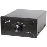 Dynavox AUX-S Cinch-audio-switch Zwart
