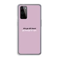 gij moogt er zijn: OnePlus 9 Pro Transparant Hoesje