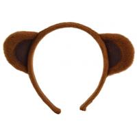 Beren verkleed oren/oortjes diadeem - Carnaval dieren pak accessoires - bruin - kind/volwassenen