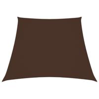 VidaXL Zonnescherm trapezium 3/4x3 m oxford stof bruin