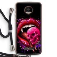 Dodelijk zoet: Motorola Moto Z Force Transparant Hoesje met koord