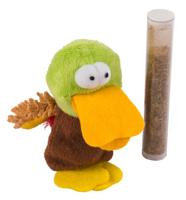 Poezenspeelgoed eend met cat nip in de tube 9cm