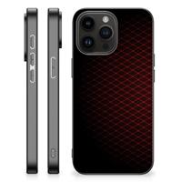 iPhone 15 Pro Max Back Case Geruit Rood