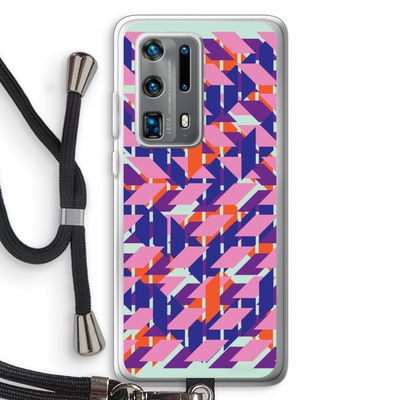 Skew Blush 3: Huawei P40 Pro Plus Transparant Hoesje met koord