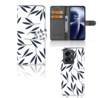 OnePlus Nord 2T Hoesje Leaves Blue