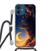 Night Guardian: iPhone 12 Transparant Hoesje met koord