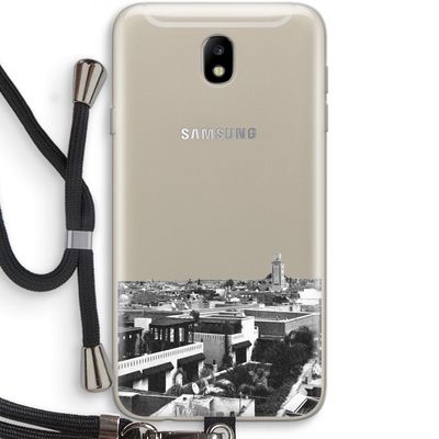 Marrakech Skyline : Samsung Galaxy J7 (2017) Transparant Hoesje met koord