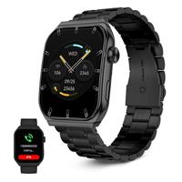 Ksix Olympo AMOLED Smartwatch - Roestvrij staal & Siliconen band - Zwart - thumbnail