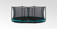 BERG Trampoline Favorit met Veiligheidsnet - Safetynet Comfort - InGround - 380 cm - Groen - thumbnail