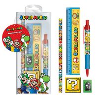 Super Mario 5-Piece Stationery Set - thumbnail