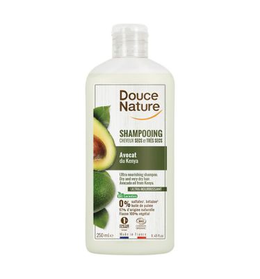 Shampoo verzorgend droog haar avocado bio