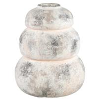 PTMD pot bulby beige/roze l 36 cm | 2 stuks