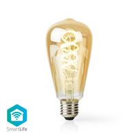 Nedis SmartLife LED Filamentlamp | Wi-Fi | E27 | 360 lm | 4.9 W | 1 stuks - WIFILRT10ST64 WIFILRT10ST64