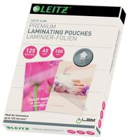 Leitz Ilam lamineerhoes ft A5, 250 micron (2 x 125 micron), pak van 100 stuks - thumbnail