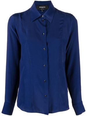 Rochas chemise boutonnée à manches longues - Bleu
