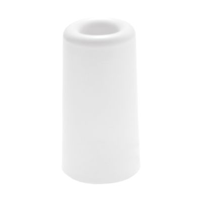 Deurbuffer - deurstopper - wit - rubber - 75 x 40 mm - schroefbevestiging
