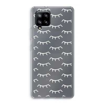 Wimpers: Samsung Galaxy A42 5G Transparant Hoesje