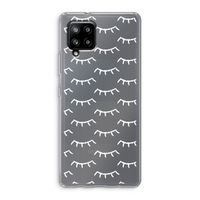 Wimpers: Samsung Galaxy A42 5G Transparant Hoesje
