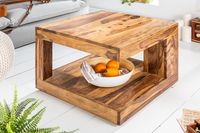 Salontafel van massief fijn hout GIANT 60 cm Sheesham Stone Finish - 36331 - thumbnail