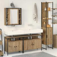 4-delige badkamermeubelset in artisan eiken