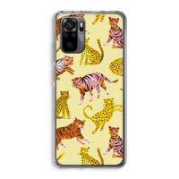Cute Tigers and Leopards: Xiaomi Redmi Note 10 Pro Transparant Hoesje