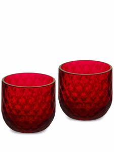 Dolce & Gabbana lot de deux verres à shot Murano soufflés à la main - Rouge