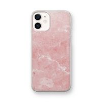 Roze marmer: iPhone 12 mini Transparant Hoesje