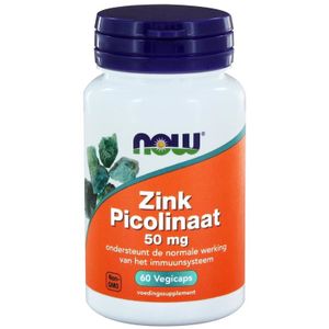 NOW Zink picolinaat 50 mg (60 vcaps)