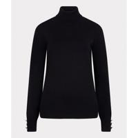 Esqualo - Zwart | Dames | Trui | Zwart | M | regular | Kamst mode