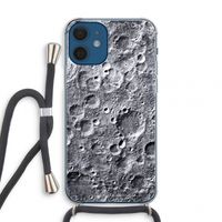 Maanlandschap: iPhone 12 mini Transparant Hoesje met koord